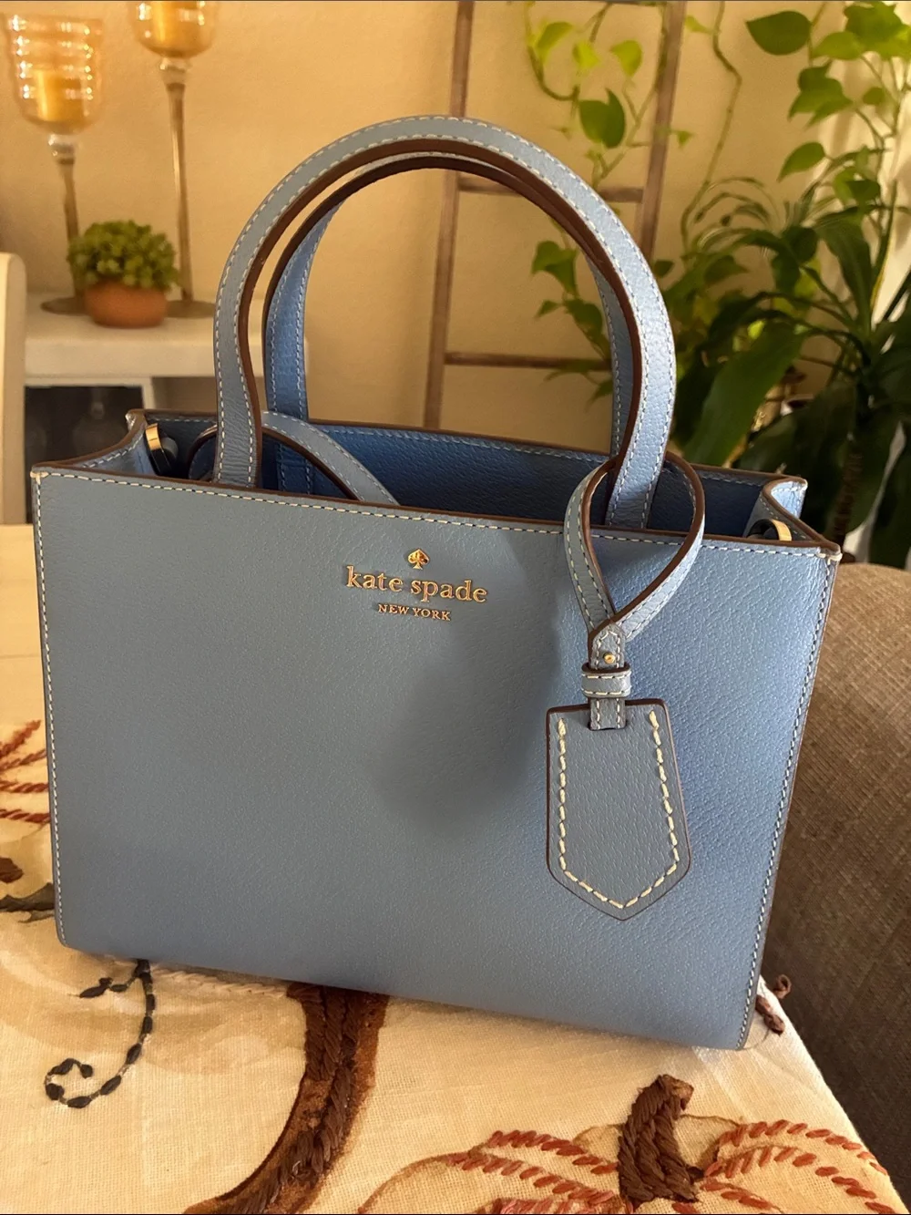 kate spade Baby Blue Leather Satchel